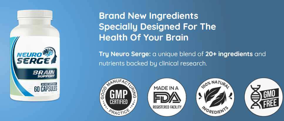 Neuro Serge bundle options – brain health supplement with 180-day guarantee and savings on multi-bottle packages