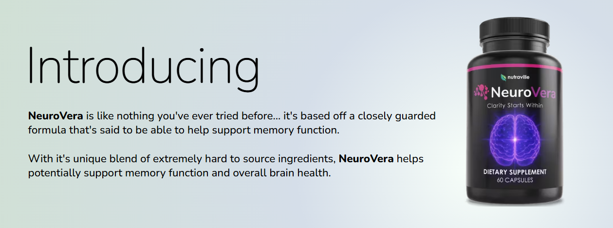 NeuroVera bundle options – brain health supplement with savings and a 365-day money-back guarantee