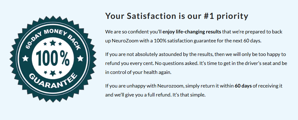NeuroZoom bundle options – cognitive support supplement with 60-day guarantee and savings on multi-bottle packages