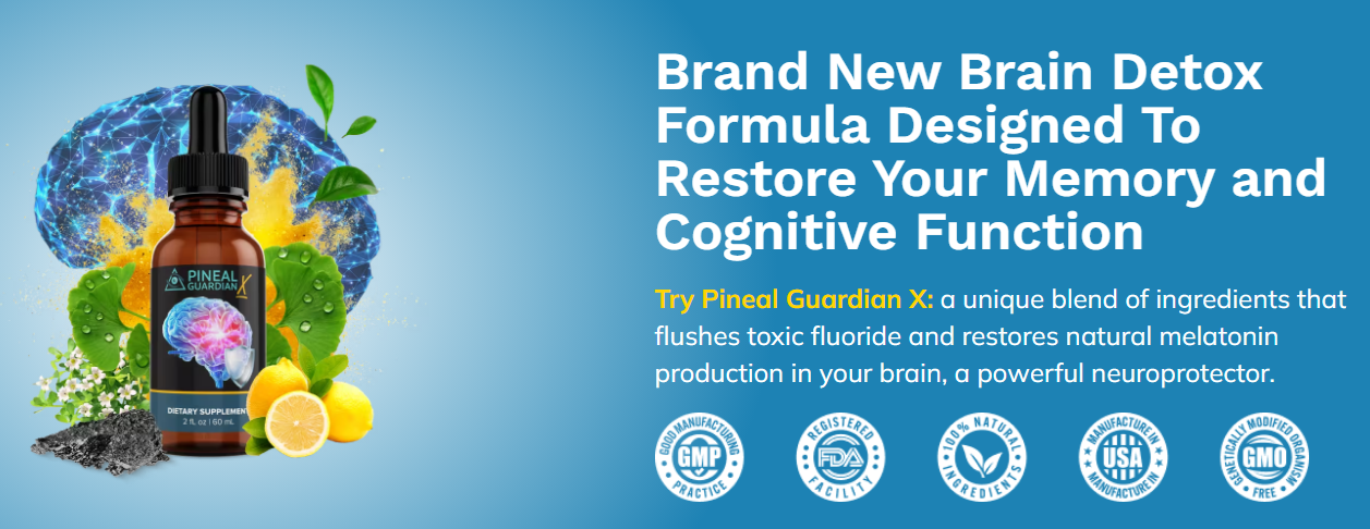 Pineal Guardian X bundle options – liquid supplement for memory loss support with 365-day guarantee and savings on multi-bottle packages