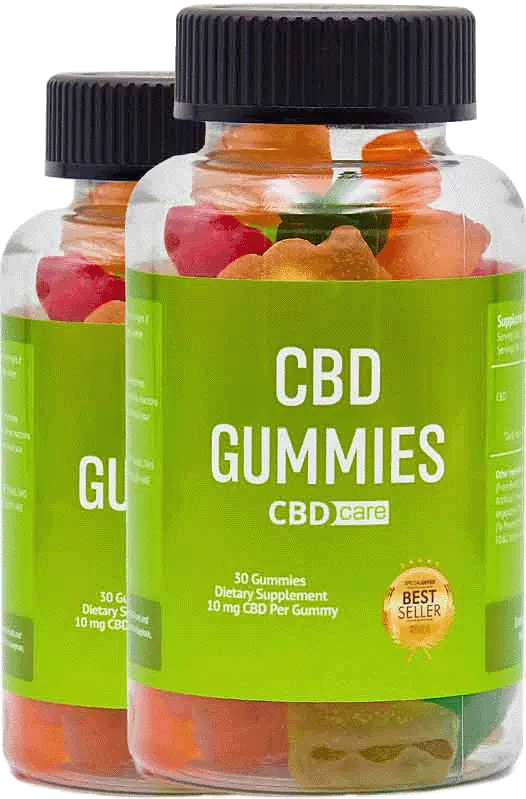 CBD Care Gummies Stress Relieve — chewable CBD gummies, 10 mg CBD per gummy, for daytime stress and an easier wind-down
