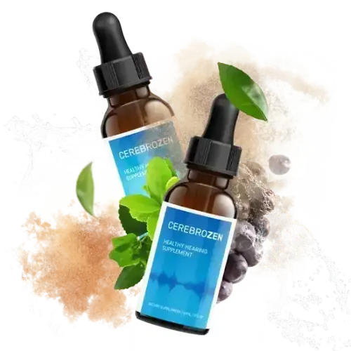 Cerebrozen — a liquid healthy hearing supplement with ginkgo, lion's mane and alpha-GPC
