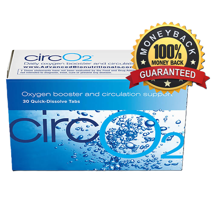 CircO2 Nitric Oxide Booster lozenge box — MIT-inspired oral nitric oxide method for adults 50+ targeting energy, circulation, memory, and stamina
