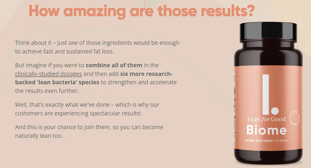 Leanbiome benefits overview