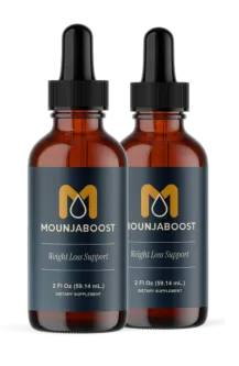 MounjaBoost two-bottle package — 60-day supply of the liquid weight-loss metabolism drops