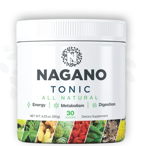 Nagano Tonic powder jar — Japanese-inspired adaptogen and thermogenic weight loss powder for slow metabolism and stress-driven belly fat