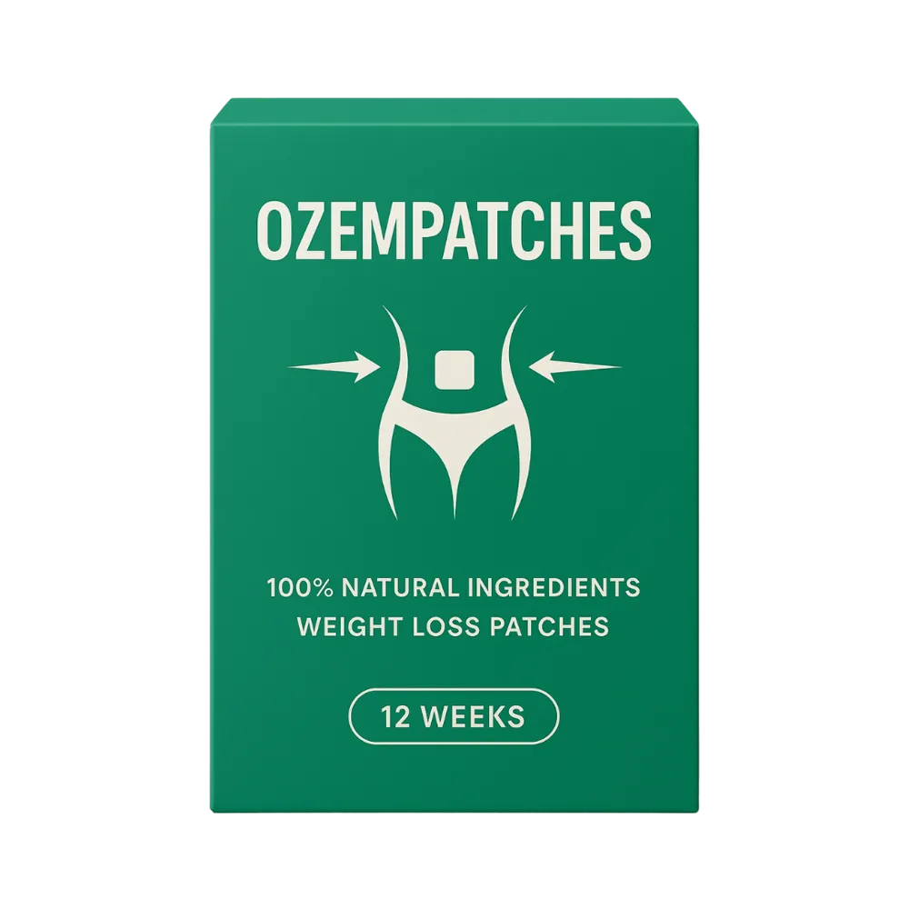 Ozempatches transdermal weight loss patches — 12-week supply with Peony Root Extract, Glycerin, Water, Mineral Oil herbal blend